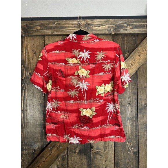 vtg Island Traders Caribe Sugar Company Hawaiian Shirt Women’s Size Medium - Picture 2 of 4